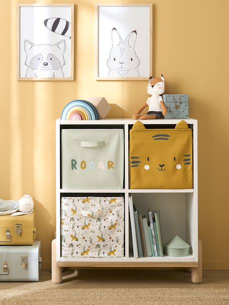 3 Storage Tubs, Hanoi Theme White 