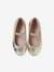 Iridescent Mary Jane Shoes for Girls gold+rose 