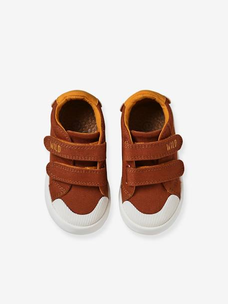 Fabric Trainers with Touch Fasteners, for Baby Boys brown+dark brown 