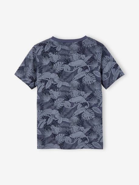 T-Shirt with Graphic Motifs for Boys anthracite+cinnamon+lichen+marl white+pecan nut+slate blue+terracotta 