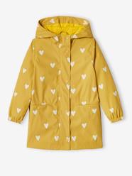 Girls-Coats & Jackets-Trenchcoats & Raincoats-Floral Raincoat with Hood, for Girls