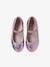 Iridescent Mary Jane Shoes for Girls gold+rose 