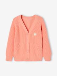 Girls-Cardigans, Jumpers & Sweatshirts-Cardigans-Rib Knit Cardigan for Girls