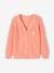 Rib Knit Cardigan for Girls coral+pale yellow+sage green 