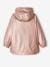 Metallised Raincoat with Hood, for Girls rose 