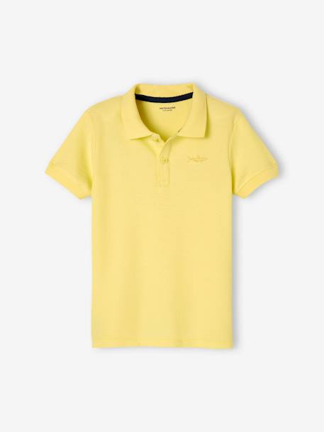 Short Sleeve Polo Shirt, Embroidery on the Chest, for Boys BLUE LIGHT SOLID WITH DESIGN+BLUE MEDIUM SOLID WITH DESIGN+electric blue+Green+GREY MEDIUM MIXED COLOR+pastel yellow+Red+WHITE LIGHT SOLID WITH DESIGN 