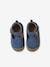 Soft Leather Pram Shoes for Babies, Designed for Crawling denim blue 