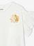 T-Shirt with Ruffled Sleeves in Broderie Anglaise for Girls ecru+peach 