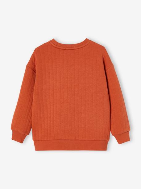 Padded Sweatshirt for Boys terracotta 