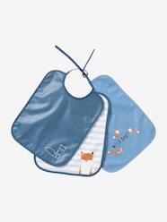 Nursery-Mealtime-Pack of 3 Plasticised Bibs