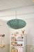 Paper Ball Hanging Lampshade GREEN LIGHT SOLID WITH DESIGN 