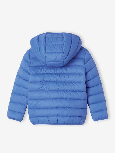 Lightweight Jacket with Recycled Polyester Padding & Hood for Boys BEIGE DARK SOLID WITH DESIGN+blue+denim blue+English green+green+navy blue+petrol blue 