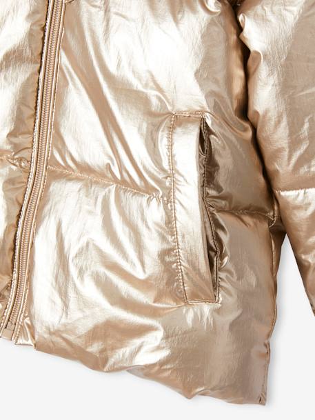 Metallised, Lightweight Jacket for Girls gold 