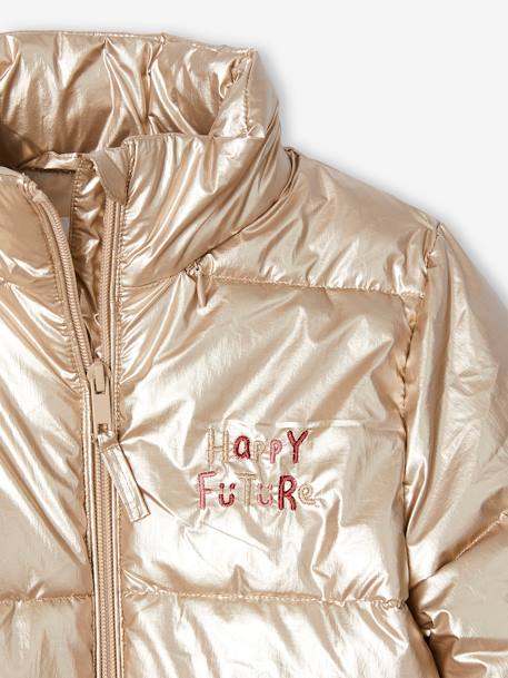 Metallised, Lightweight Jacket for Girls gold 