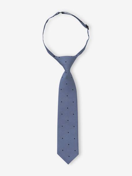 Tie with Dotted Print for Boys blue 