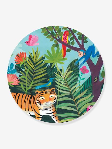 24-Piece Puzzle, The Tiger Walk by DJECO orange 