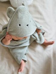 Bath Cape + Wash Mitt, in Organic Cotton