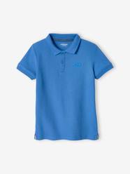 Short Sleeve Polo Shirt, Embroidery on the Chest, for Boys