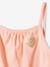 Pack of 3 Basics Tops with Thin Straps, for Girls peach+raspberry pink 