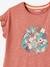 T-Shirt with Ruffle & Sequins for Girls aqua green+GREEN DARK SOLID WITH DESIGN+old rose+pale pink 