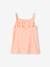 Pack of 3 Basics Tops with Thin Straps, for Girls peach+raspberry pink 