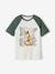 T-Shirt with Graphic Motif & Raglan Sleeves for Boys blue+sage green 