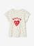 Dotted 'Amour' T-Shirt for Girls ecru 