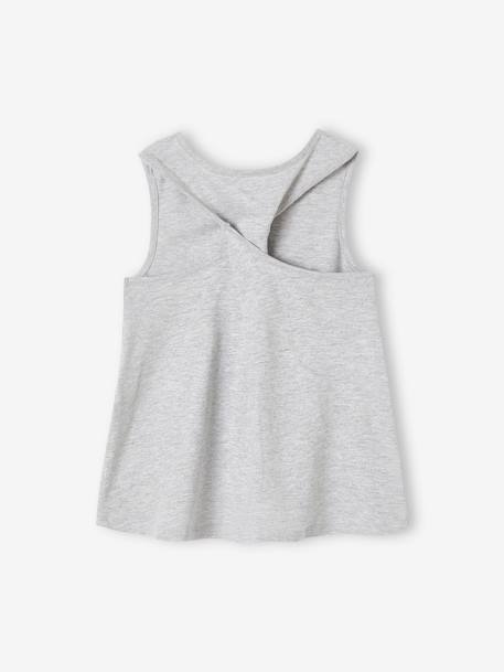 Sports Sleeveless Top for Girls marl grey 