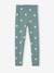 Printed Leggings for Girls ecru+grey green+sky blue 