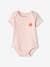 Pack of 3 'Heart' Bodysuits with Cutaway Shoulders for Babies ecru 