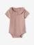 Pack of 2 Short-Sleeved Bodysuits with Fancy Collar, for Babies soft lilac+White 