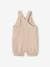 Cotton Gauze Dungarees, Lined, for Newborn Babies beige+bleached denim 