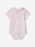 Pack of 2 Short-Sleeved Bodysuits with Fancy Collar, for Babies soft lilac+White 