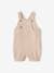 Cotton Gauze Dungarees, Lined, for Newborn Babies beige+bleached denim 