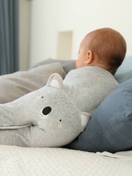 Koala Sleepsuit in Velour, for Babies marl beige+marl grey 