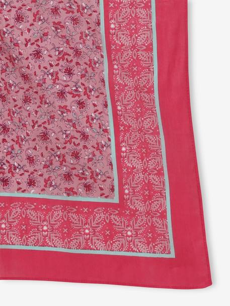 Floral Print Scarf for Girls printed pink 