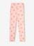 Rib Knit Leggings, for Girls grey green+pale pink 