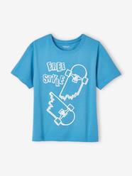 Boys-Tops-T-Shirt with Maxi Motif with Puff Ink Details for Boys