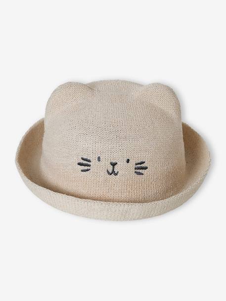 Cat-Shaped Hat for Baby Girls sandy beige 