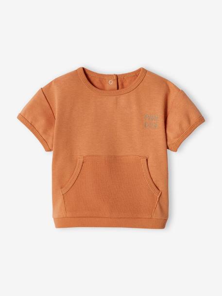 Short Sleeve Sweatshirt for Babies rust 