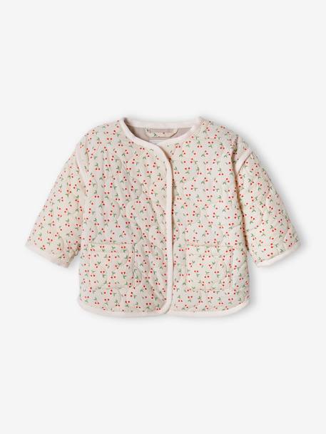 Padded Jacket for Babies pale blue+pale pink 