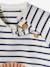 Striped Fleece Sweatshirt for Babies fir green+slate blue+striped blue 