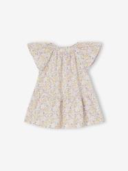 Floral Dress with Butterfly Sleeves for Babies