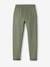 Boys' Fleece Trousers Black+sage green 