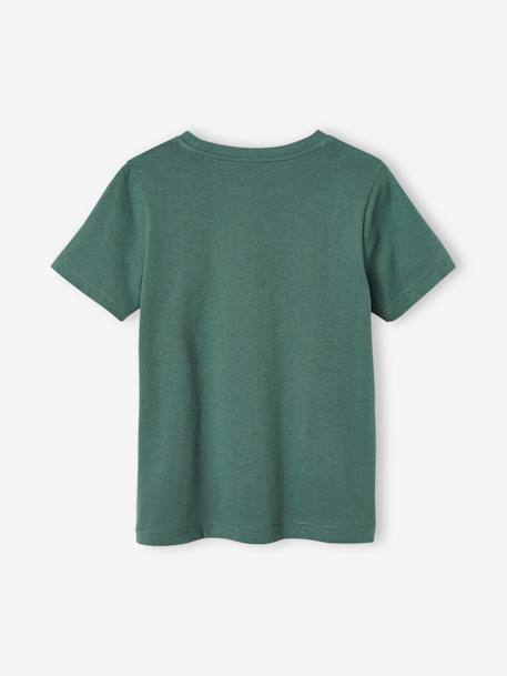 Animal T-Shirt in Organic Cotton for Boys sage green 