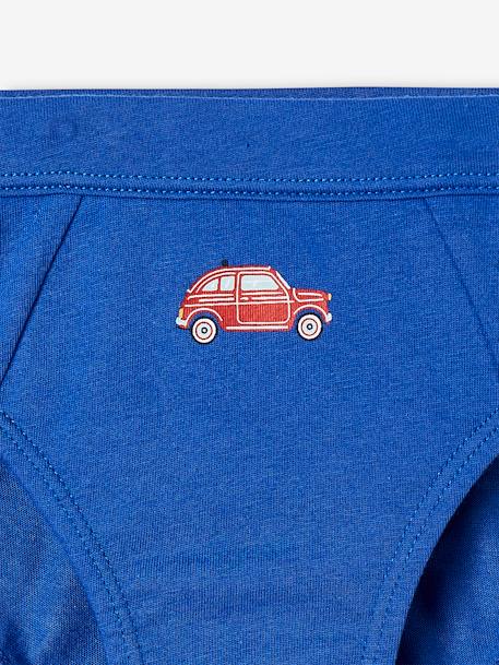 Pack of 7 Briefs, Cars, for Boys navy blue 