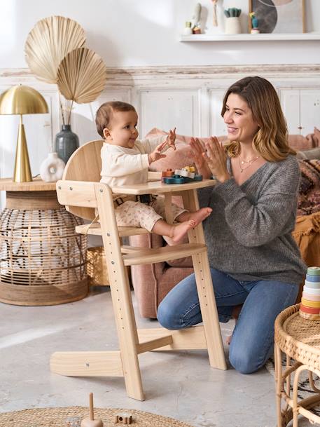 Progressive High Chair, Woody 2 by VERTBAUDET wood 