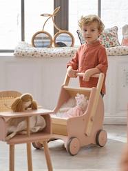 Toys-Dolls & Soft Dolls-2-in-1 Pram Push Walker - FSC® certified