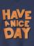 Sweatshirt with 'Have a nice day' Message, for Boys slate blue 