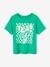 T-Shirt with Maxi Motif with Puff Ink Details for Boys azure+green 